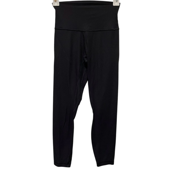 Lululemon align emboss black leggings 24” - Picture 1 of 8